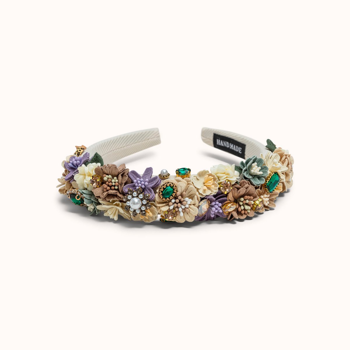 Haarreif Blumen cream