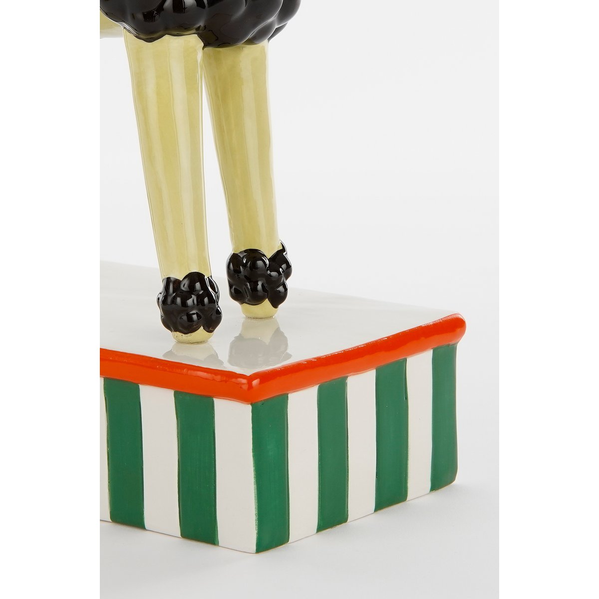 Kerzenständer Hund – L24 x B11 x H29 cm – Keramik – Hellgelb