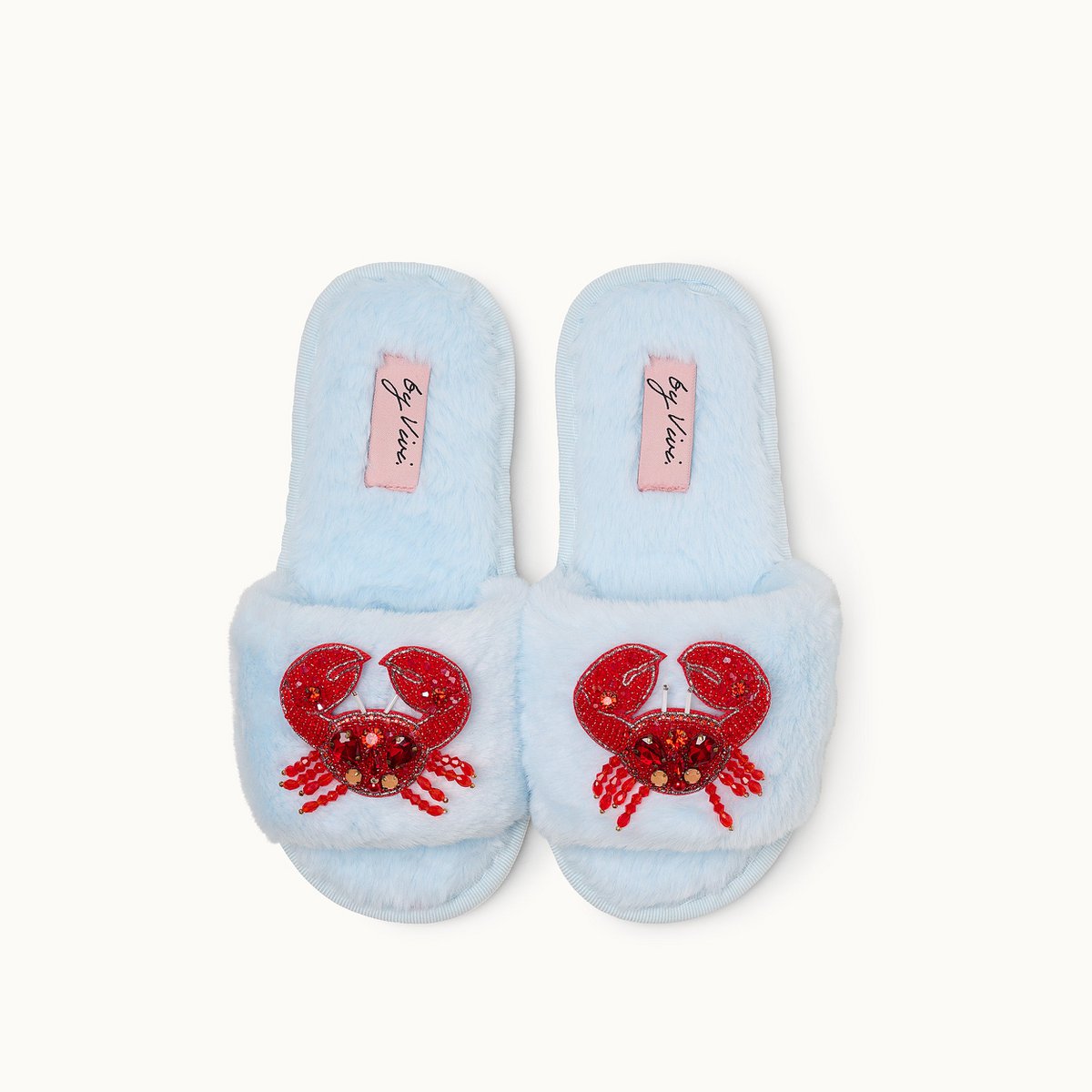 Broschenpaar für Slipper: Crab