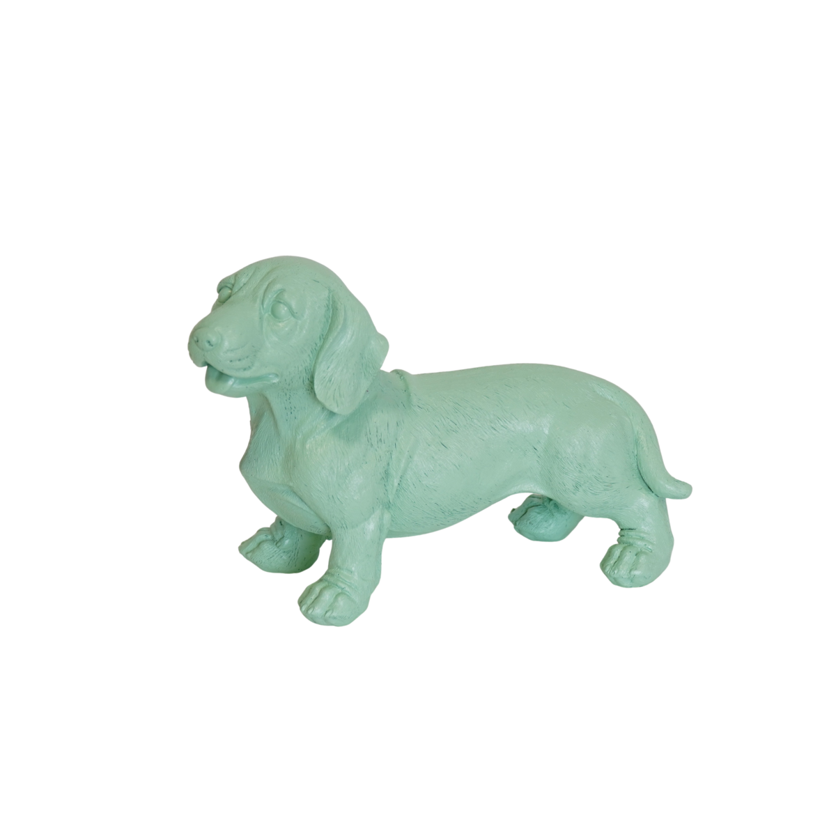 Ornament - Tackle Dog - Polyresin - Mintgrün - 20x8x15cm