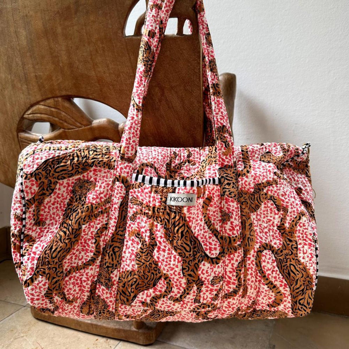 Handgemachte Baumwolltasche "H.LEOPARD"