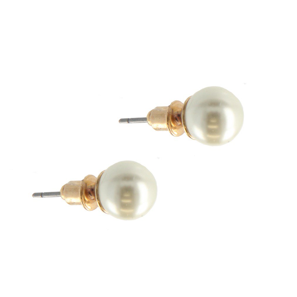 Otazu Cream Pearl Earpins