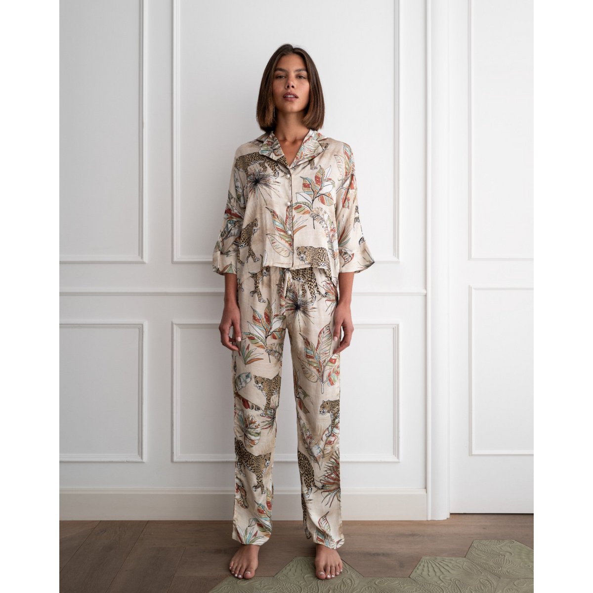Bluse Loose Cut Leopard