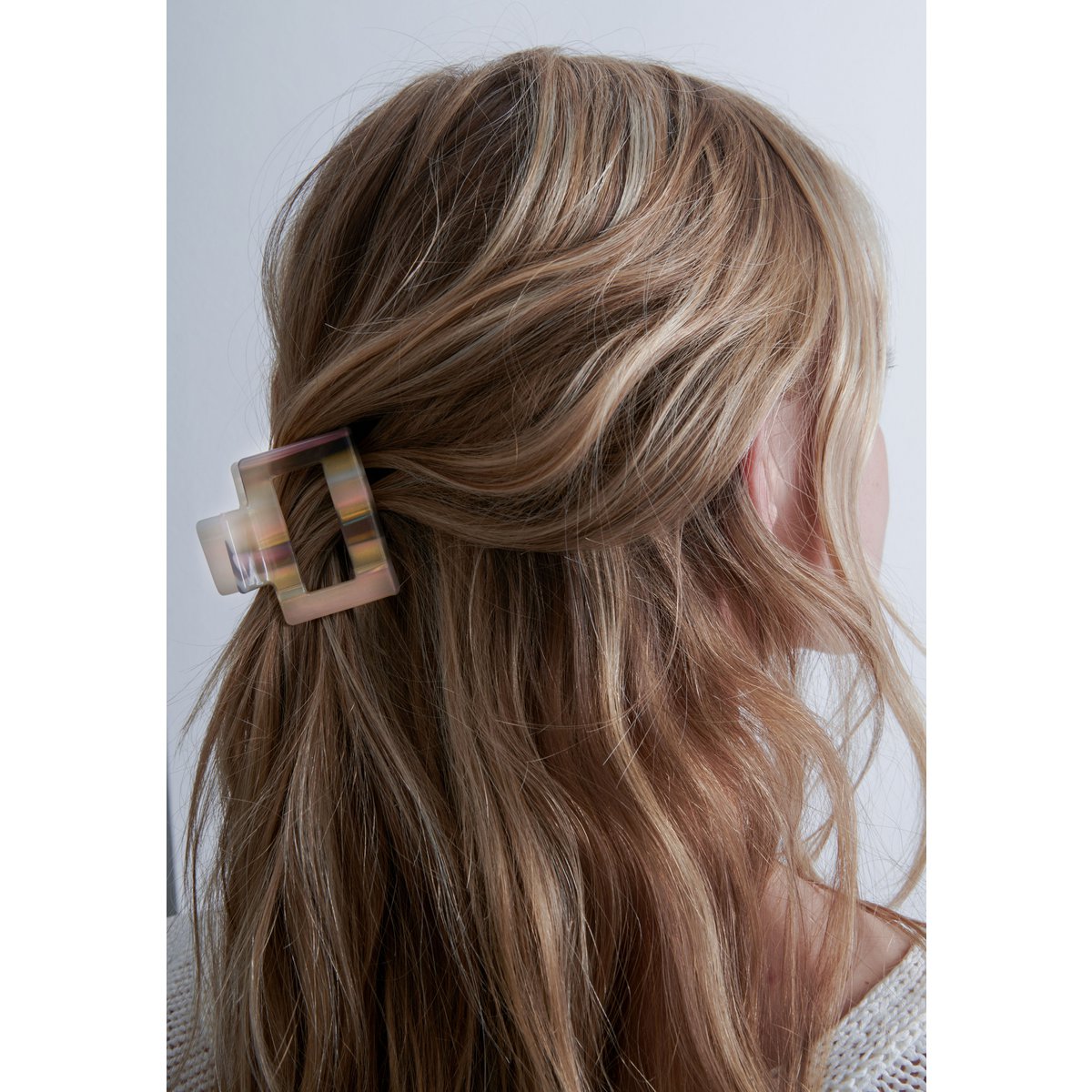 Haarklammer Square Marschmallow