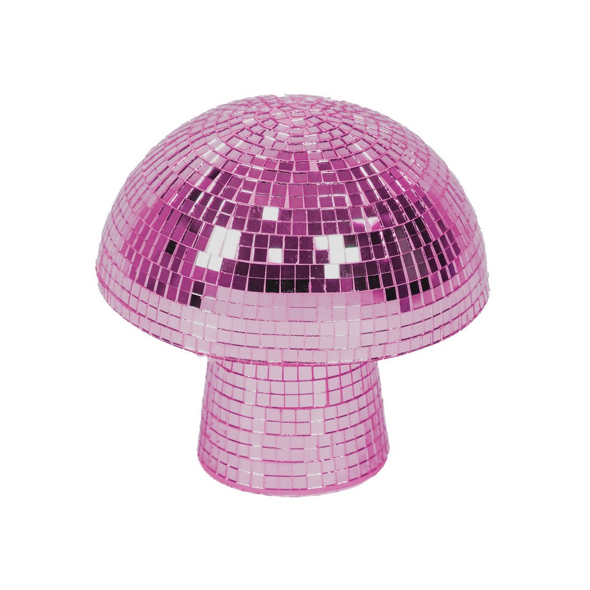 Ornament - Disco -Mustern - Glas - Rosa 14x14x14cm