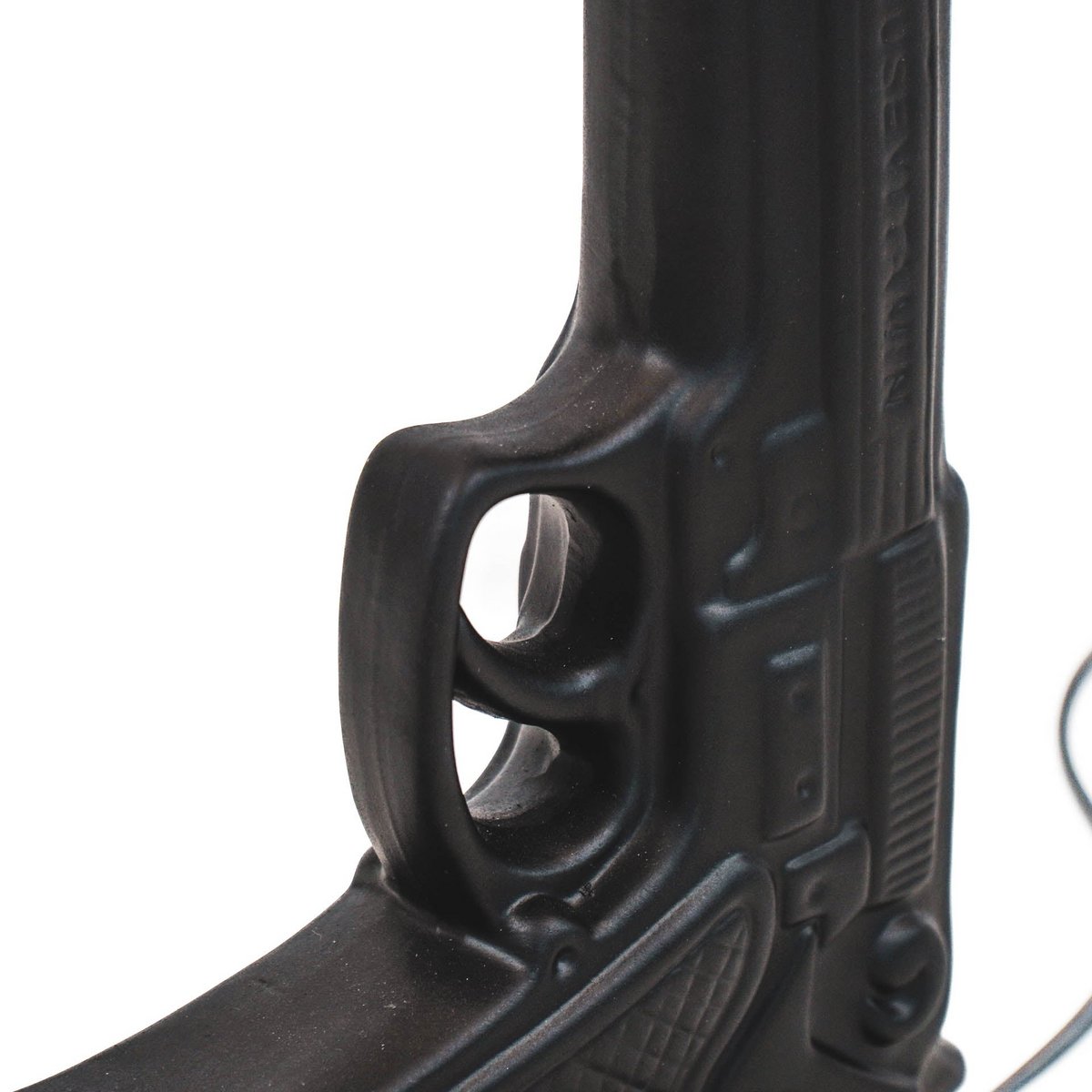 Tischlampe - Gun - Keramik - Schwarz - E27 -15x9x32cm