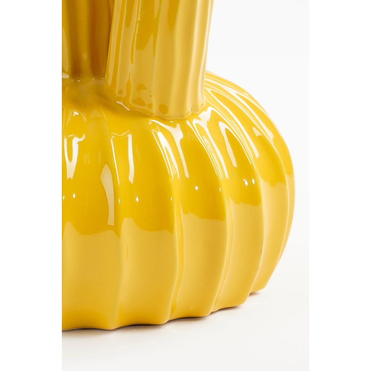 Felipe Tulpenvase – H27 x Ø20 cm – Keramik – Gelb