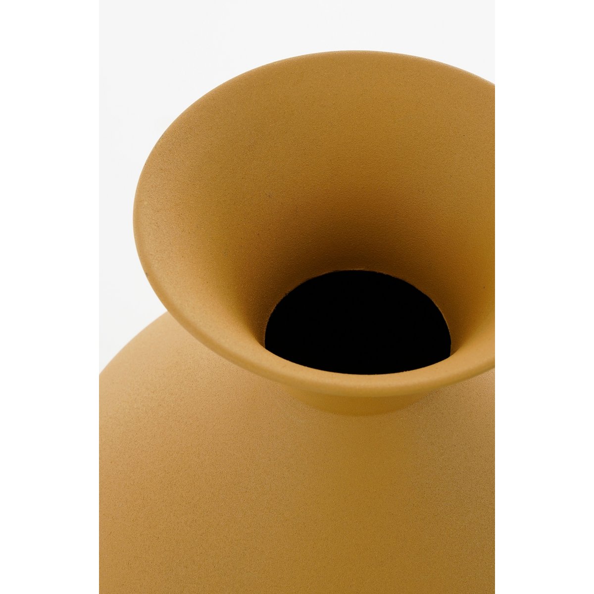 Gyge Vase - L30 x B24 x H37 cm - Metall - Gelb