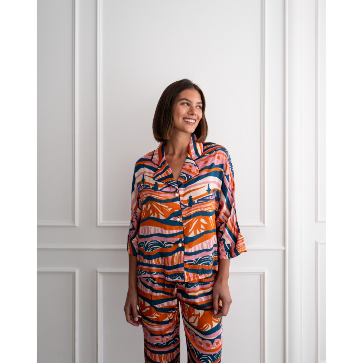 Bluse Loose Cut Happy Stripes