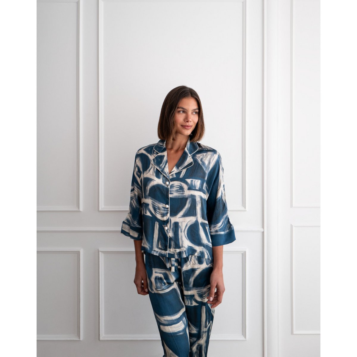 Bluse Loose Cut Greek
