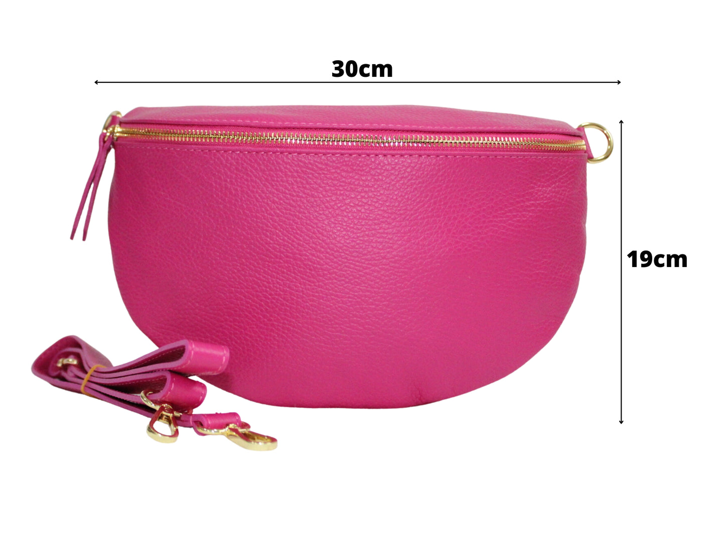 Exklusive Pinke Bauchtasche aus Echtem Leder – Made in Italy 🌸🇮🇹
