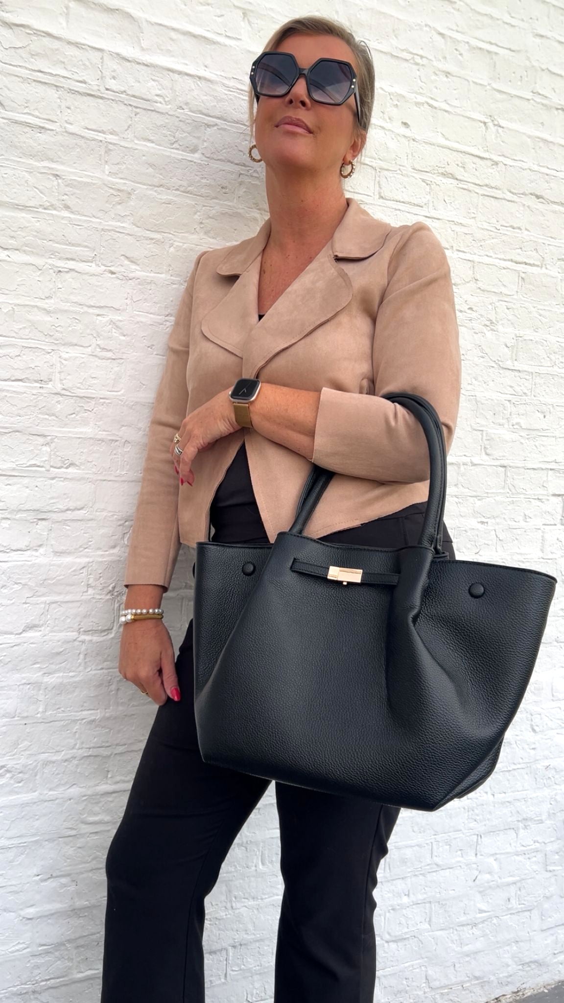 Elegante Damen Handtasche aus Lederimitat – geräumig & stilvoll