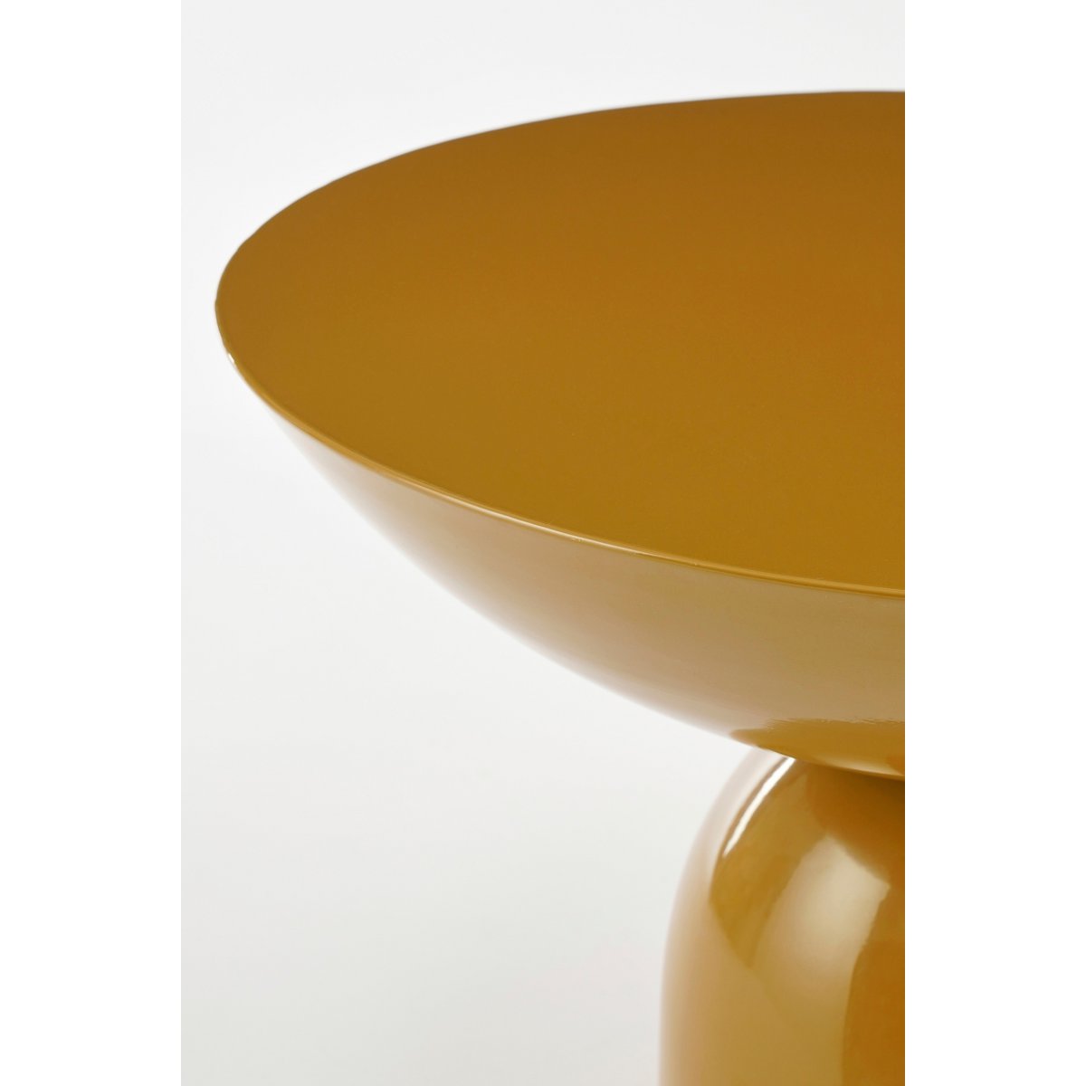 Celise Side Table - H28 x Ø47 cm - Metall - Braun