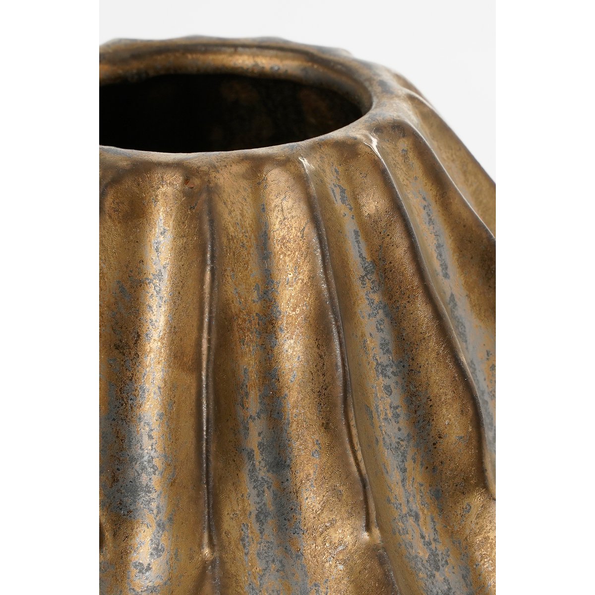 Altea Vase – H28 x Ø25 cm – Keramik – Bronze