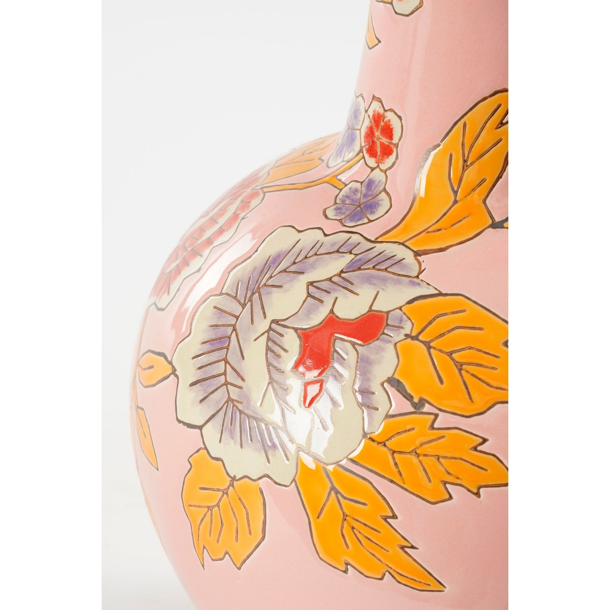 Eloise Vase - H36 x Ø22 cm - Keramik - Pink