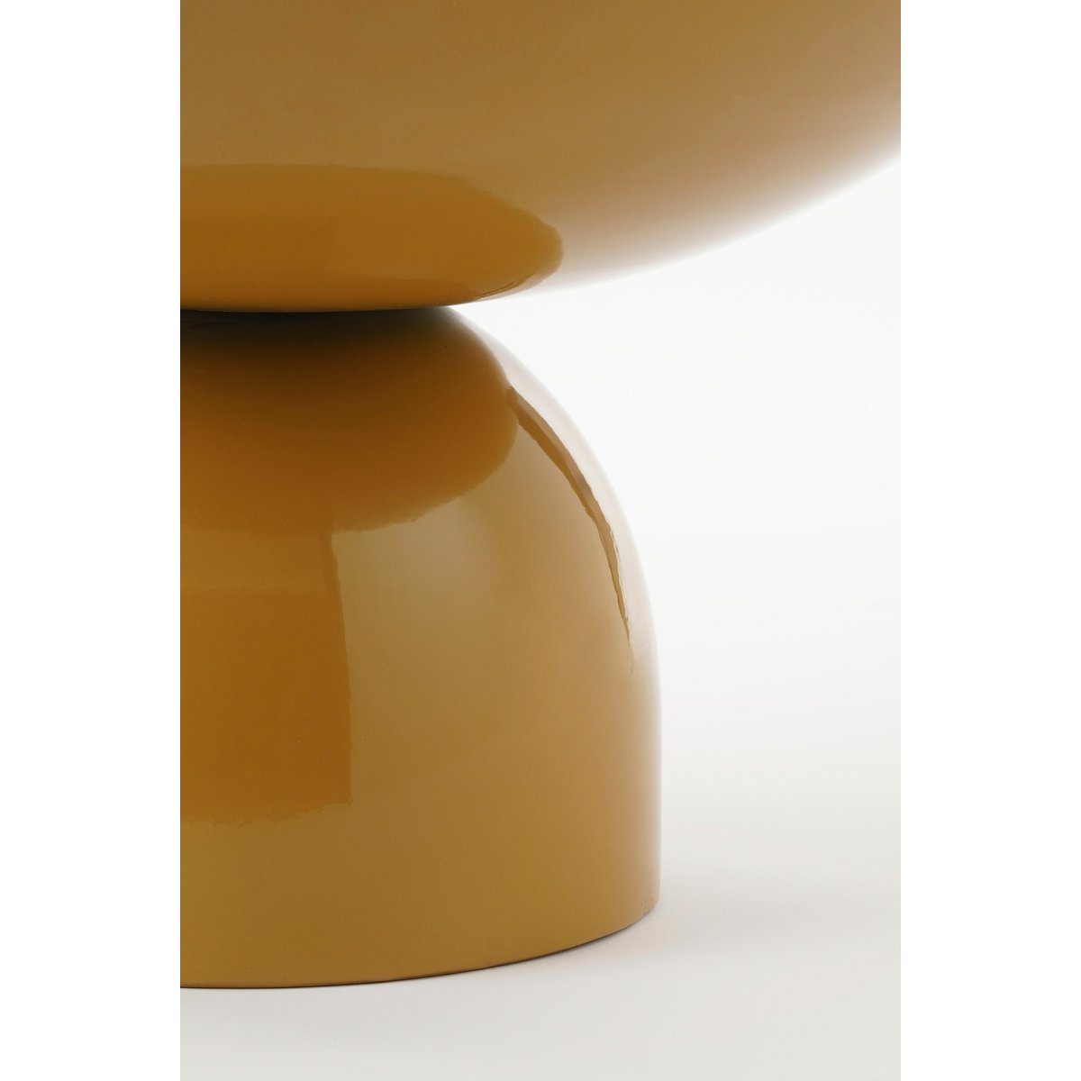 Celise Side Table - H28 x Ø47 cm - Metall - Braun