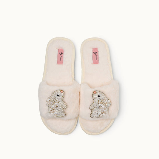 Broschenpaar für Slipper: Bunnies