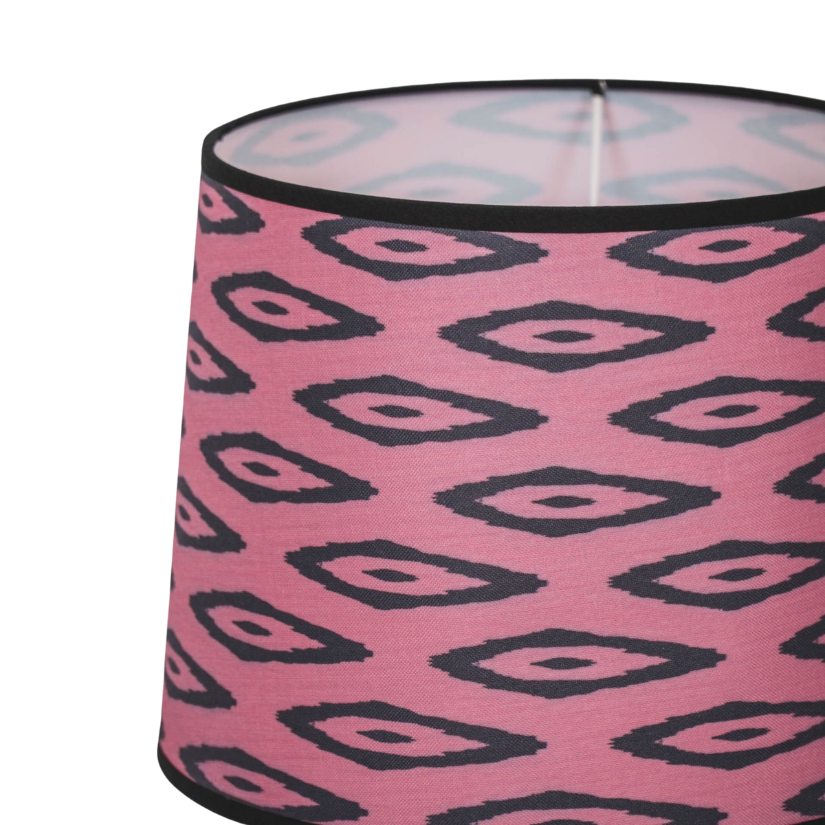Lampenschirm - Kelim-Druck - Polyester - Rosa - 26x30x23cm