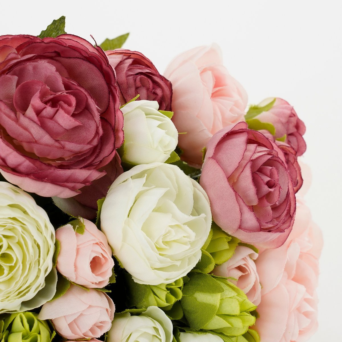 Strauß künstlicher Ranunkelblumen – H35 x Ø26 cm – Rosa