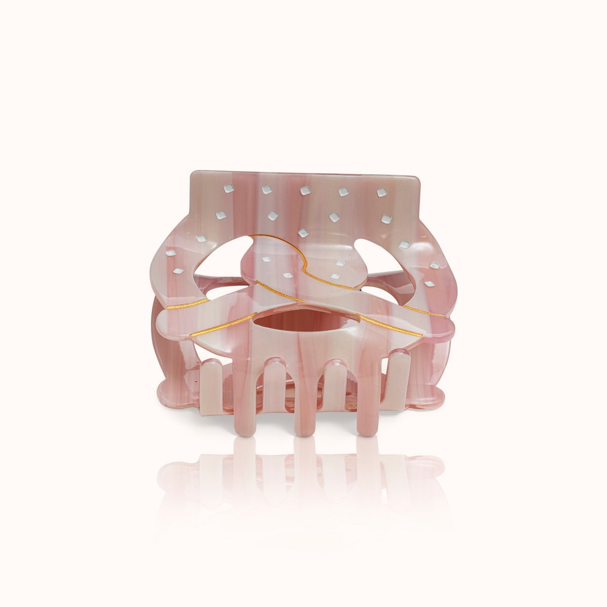 Haarklammer Breze rosa groß