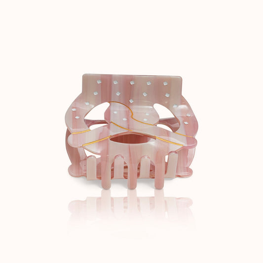 Haarklammer Breze rosa groß