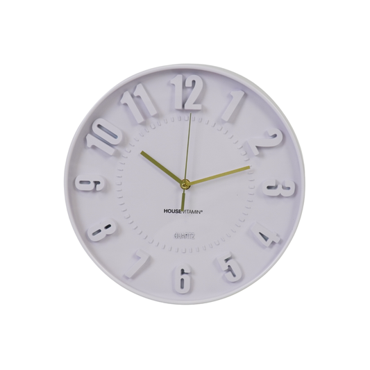 Uhr- wall Taktnummern- LILAC -30x30x4cm