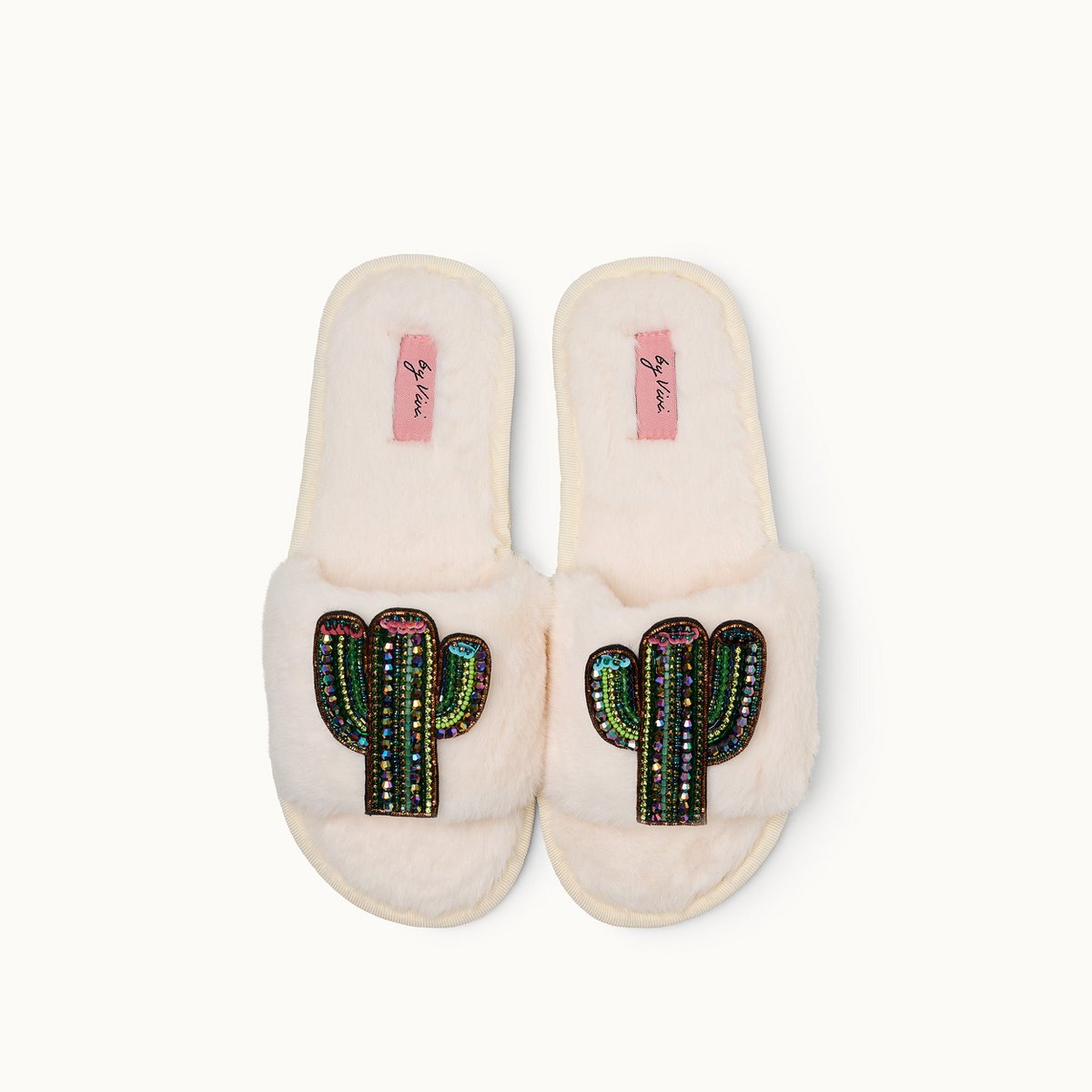 Broschenpaar für Slipper: Kaktus