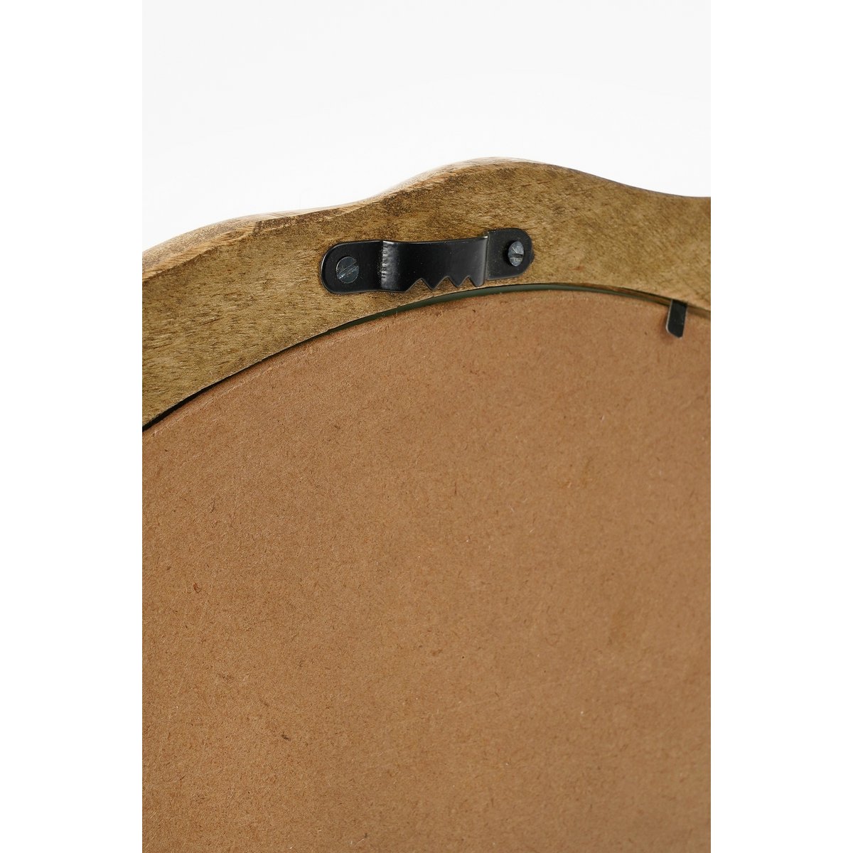 Nickwandspiegel - L36 x B2 x H38 cm - FSC 100% - Mangohout - Dunkelbraun