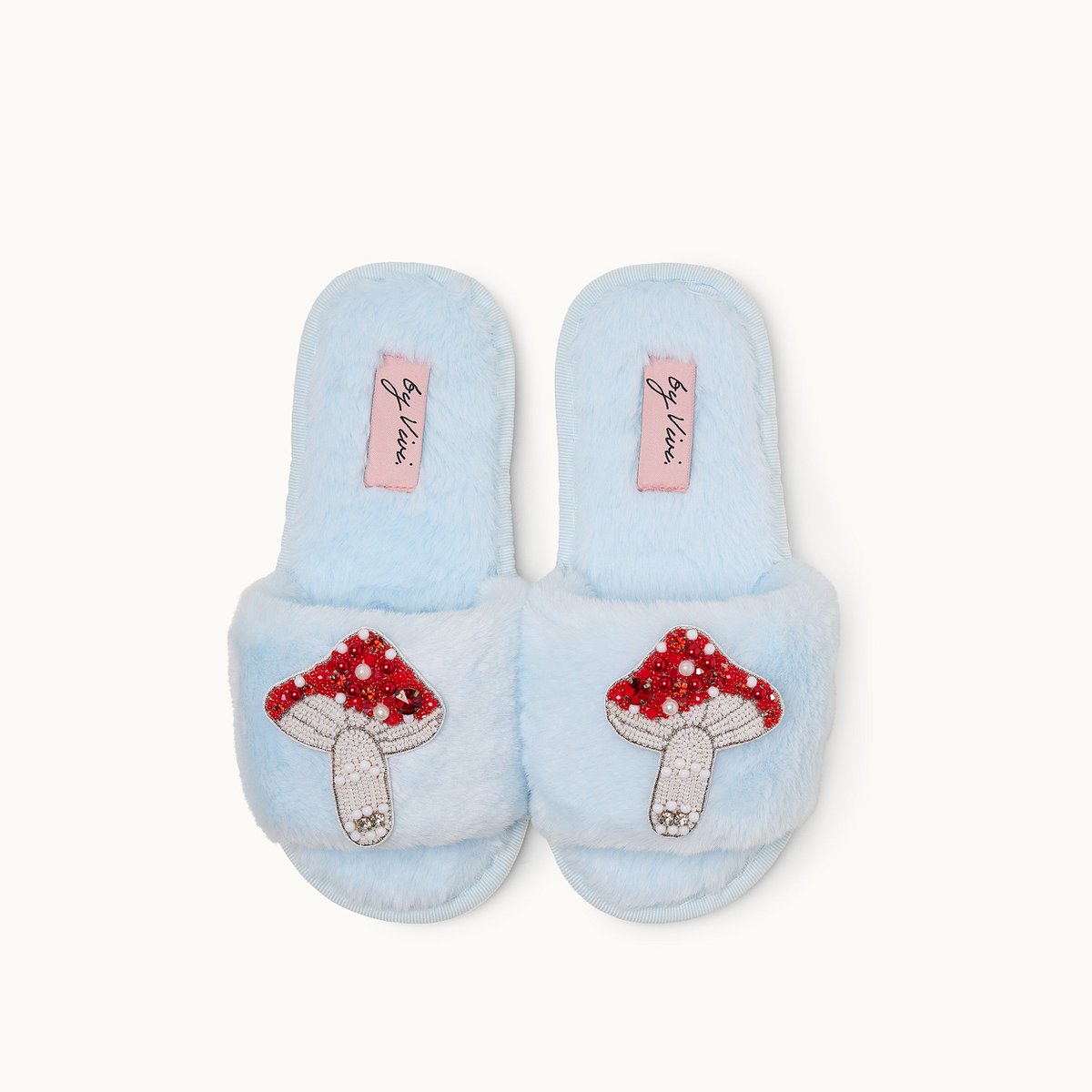 Broschenpaar für Slipper: Mushrooms