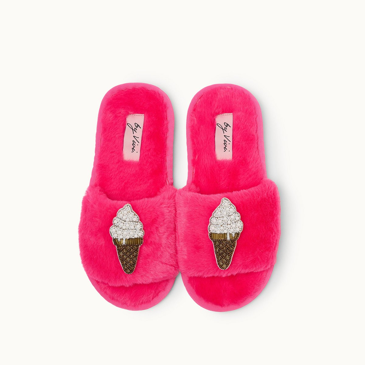 Broschenpaar für Slipper: Soft Ice