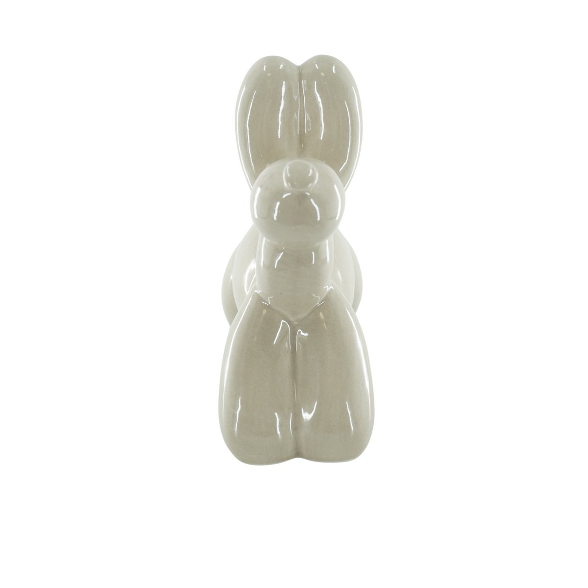Ornament – Spardose Ballonhund – Keramik – Sand – 17 x 7 x 17 cm