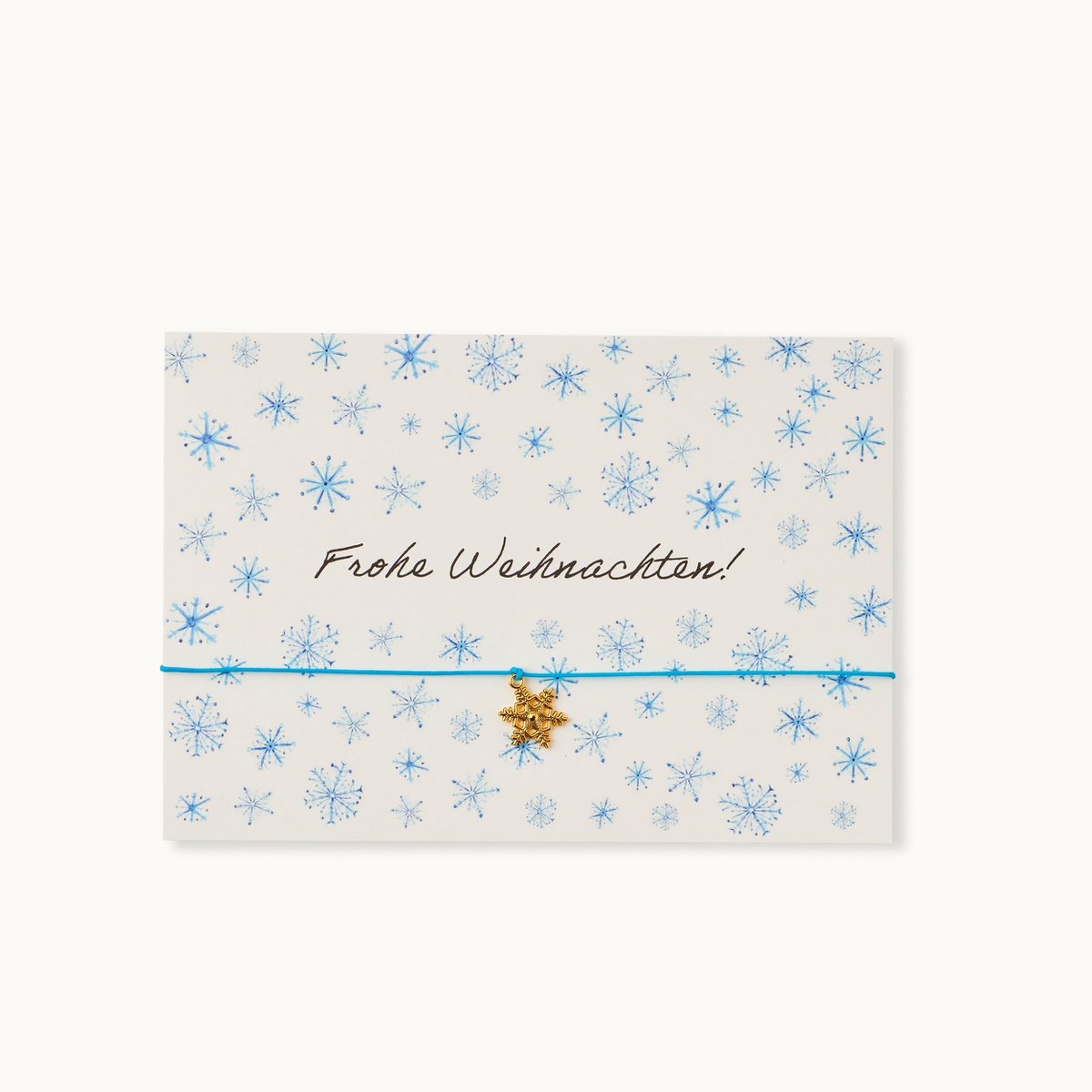 Armband-Karte: Frohe Weihnachten Snow