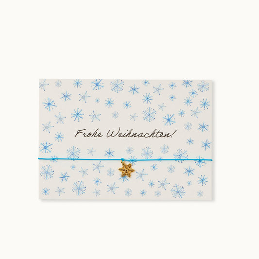 Armband-Karte: Frohe Weihnachten Snow