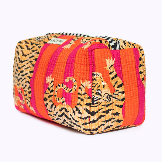 Handgemachte Kosmetiktasche "Poppy Tiger"
