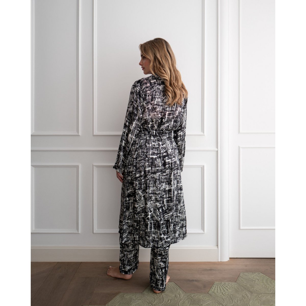 Kimono Schwarz & Weiß