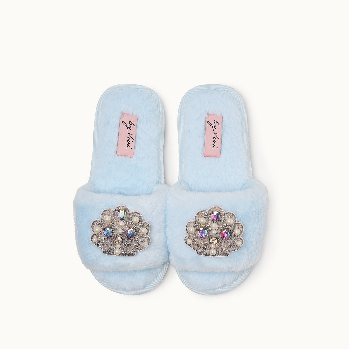 Broschenpaar für Slipper: Shells