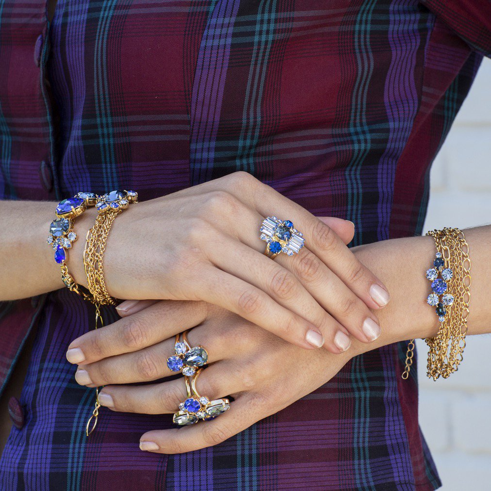 Blue Beetle Statement Bracelet