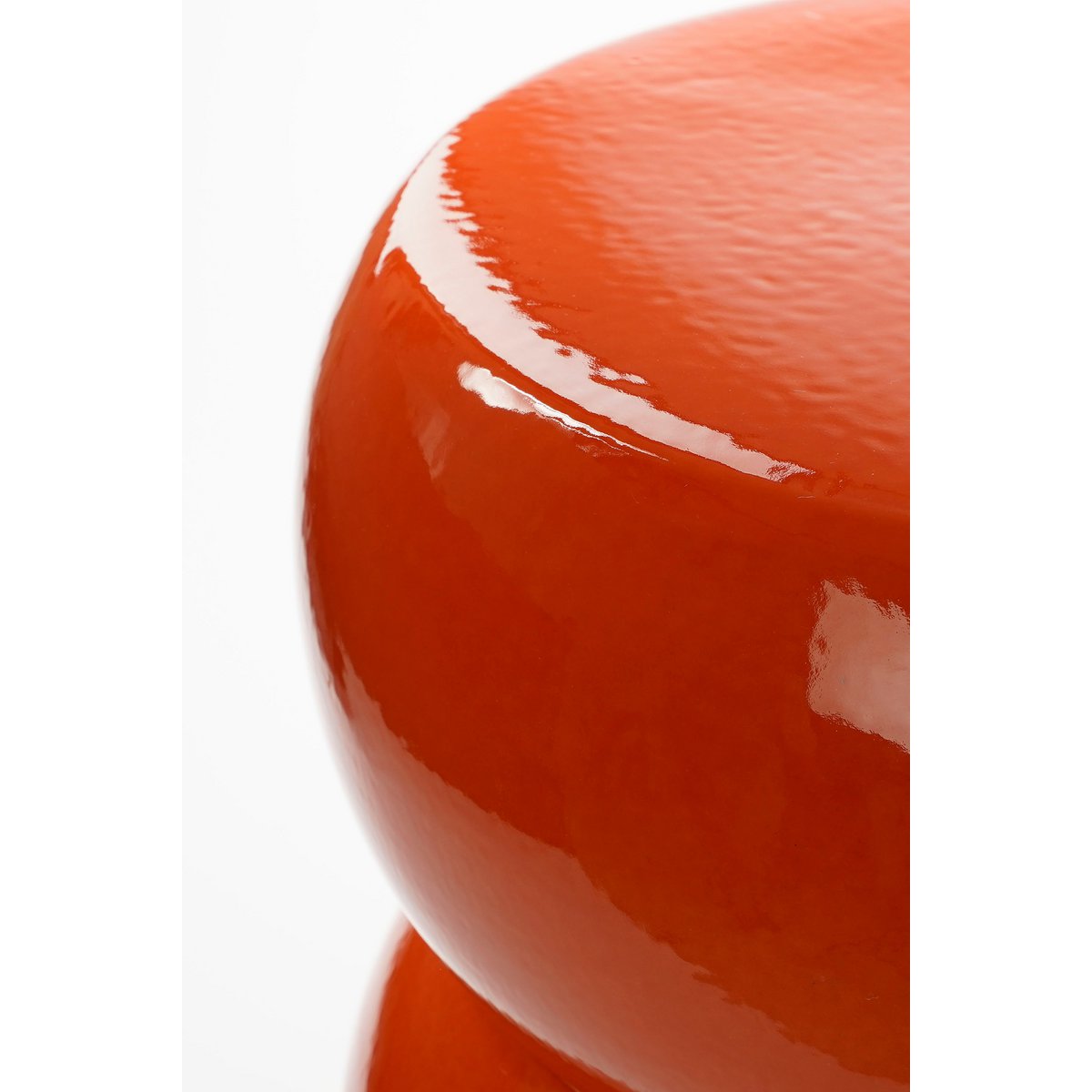 Vendi Beistelltisch – H44 x Ø32 cm – Keramik – Orange