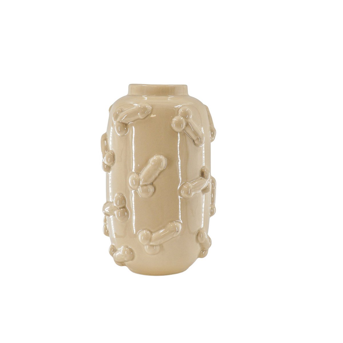 Vase - Dick - Keramik - Beige - 17x17x27cm