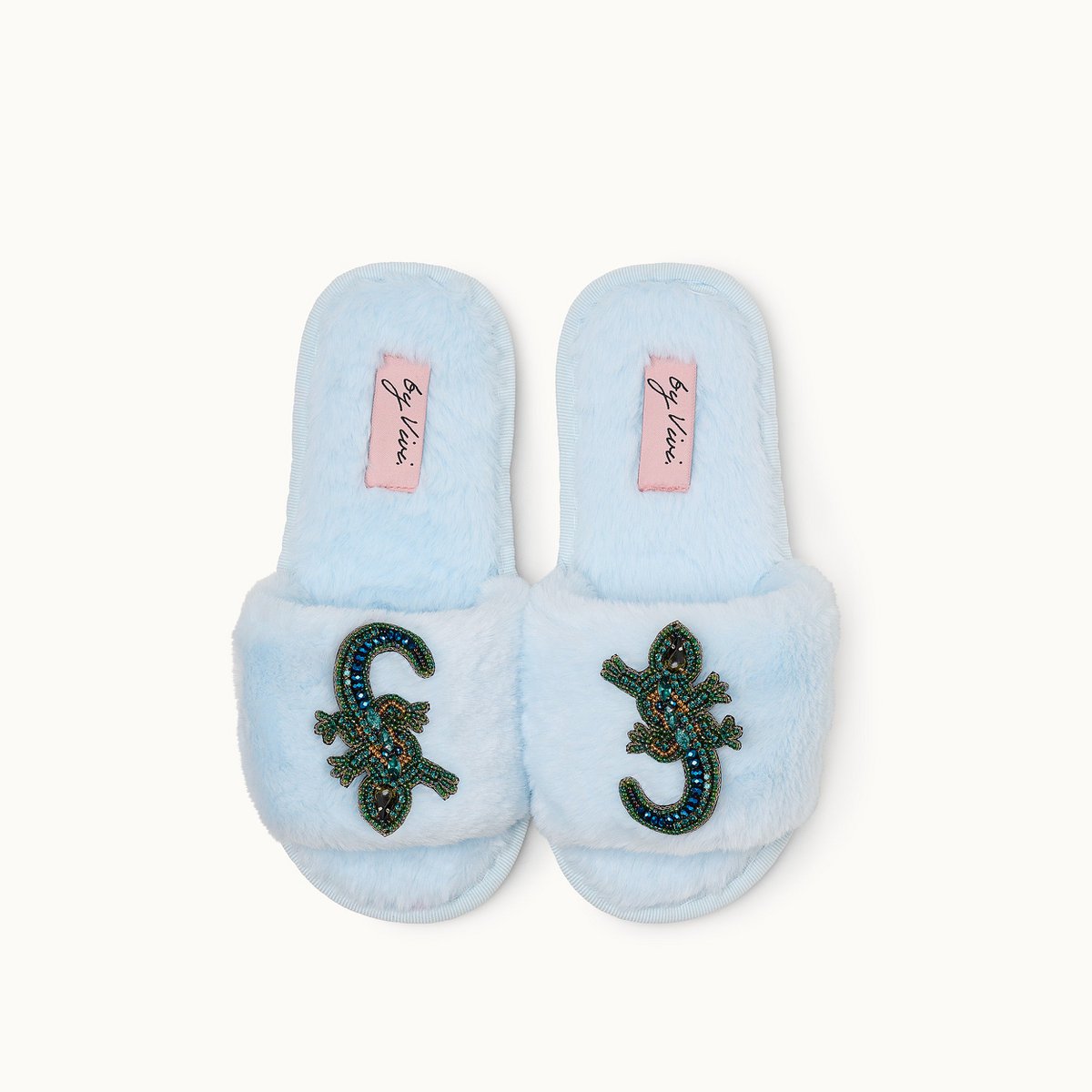 Broschenpaar für Slipper: Salamander