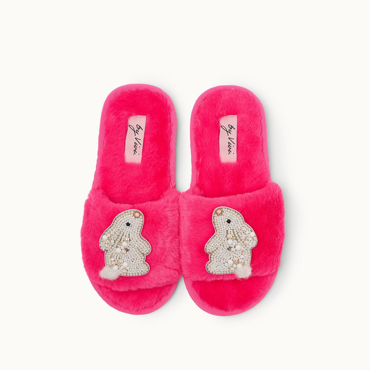 Broschenpaar für Slipper: Bunnies