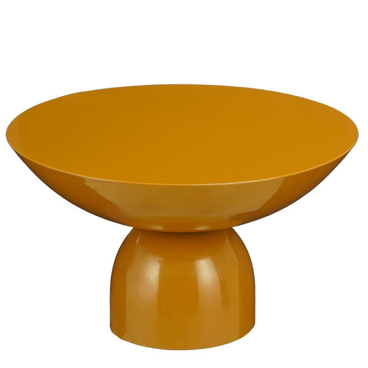 Celise Side Table - H28 x Ø47 cm - Metall - Braun
