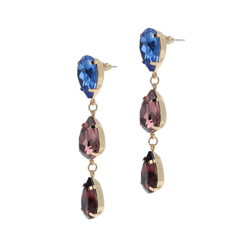 Triple Drop Multicolor Earhangers