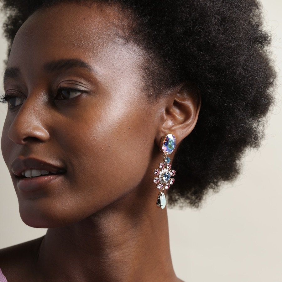 Belinda Ocean Earrings (Clips)