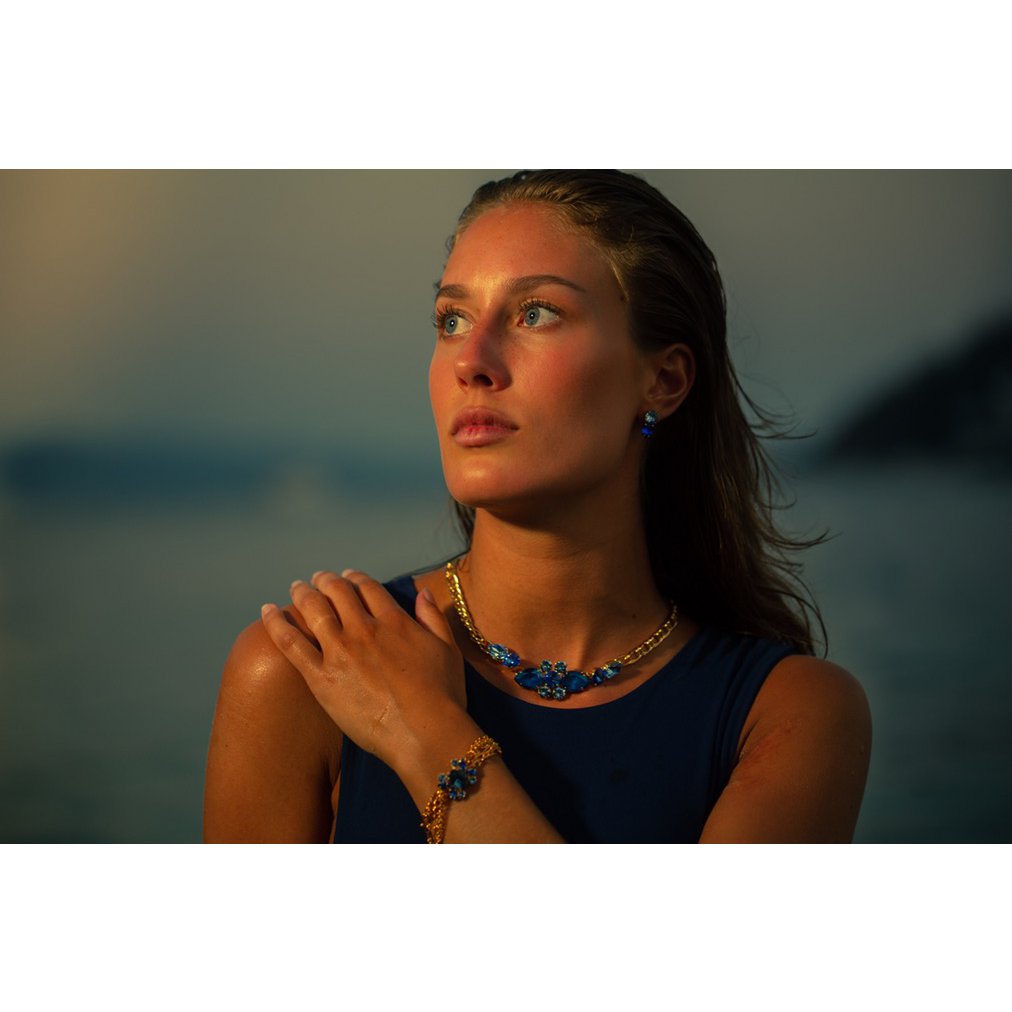 Blue Beetle Statement Bracelet