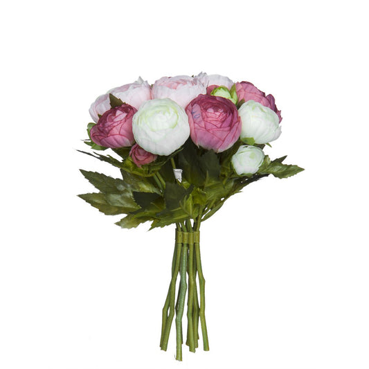 Strauß künstlicher Ranunkelblumen – H22 x Ø19 cm – Rosa
