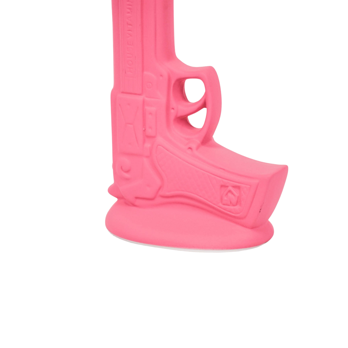 Vase - Gun - Keramik - Neonrosa - 15x9x23cm