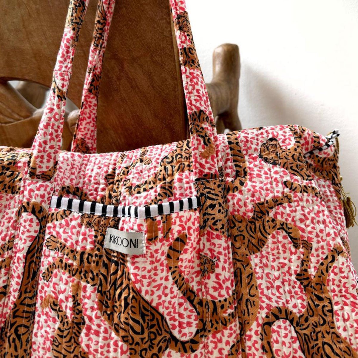 Handgemachte Baumwolltasche "H.LEOPARD"