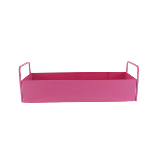 Tablett - Metall - Rosa - 41,5x15,5x13cm
