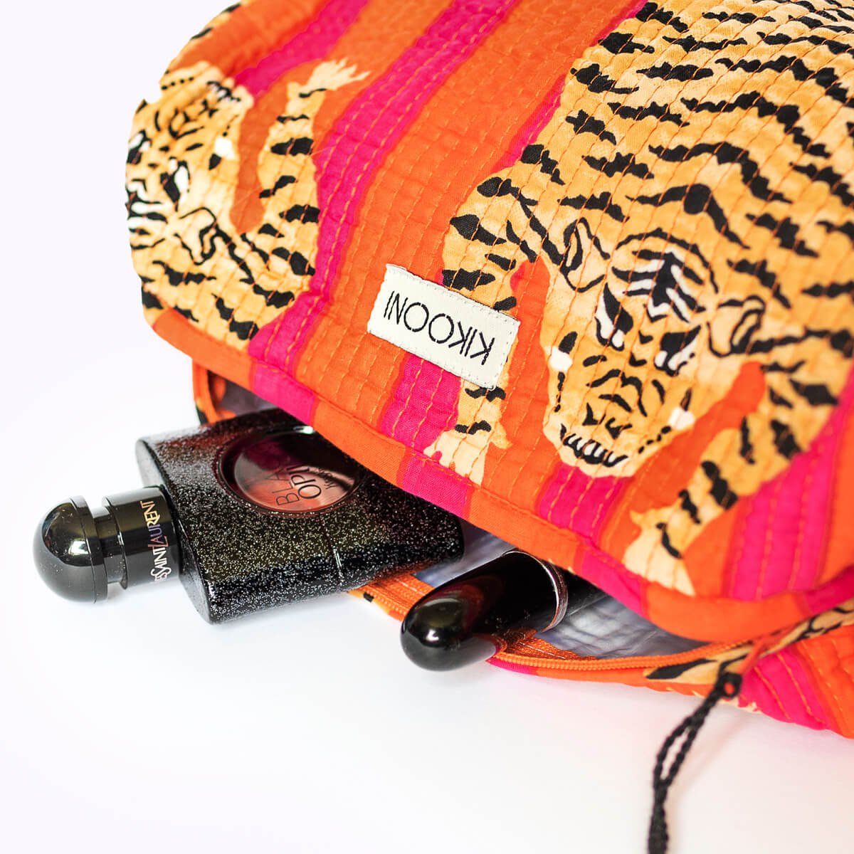 Handgemachte Kosmetiktasche "Poppy Tiger"